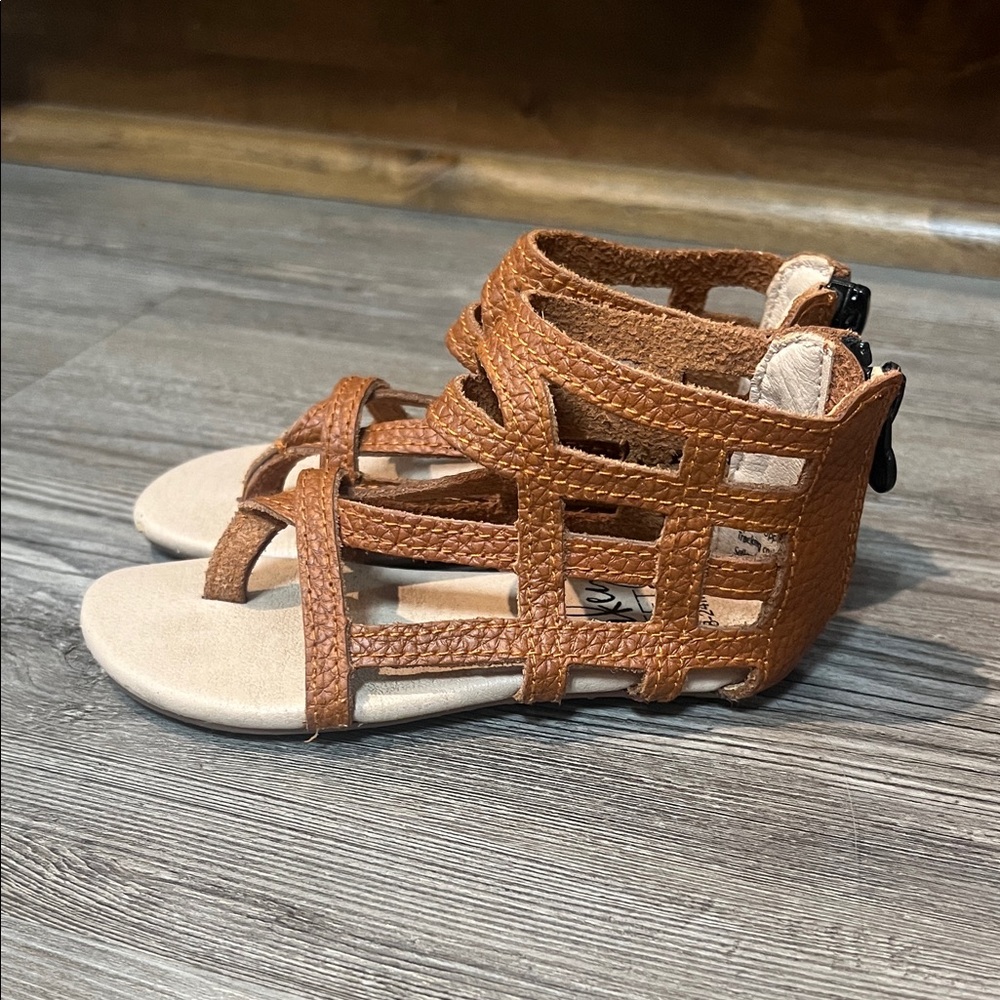 Brown Gladiator Kids Sandals- Size 18-24m
